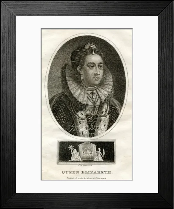 Framed Print : Queen Elizabeth I of England Framed Print : Queen Elizabeth I of England