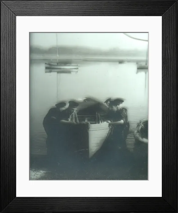 Framed Print : Sea Scouts bring boat ashore Framed Print : Sea Scouts bring boat ashore
