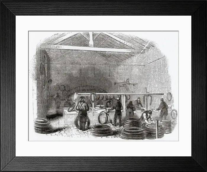 Framed Print : Wire-drawing Machines at Birmingham Wire Works Framed Print : Wire-drawing Machines at Birmingham Wire Works