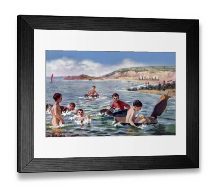 Framed Print : A tub race Framed Print : A tub race