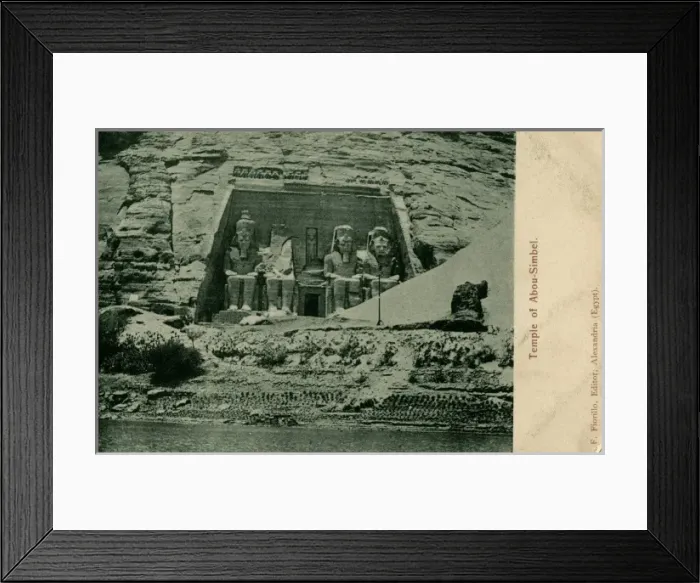 Framed Print : Temple of Abu Simbel with statues of Rameses II, Egypt Framed Print : Temple of Abu Simbel with statues of Rameses II, Egypt