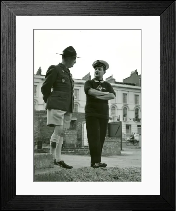 Framed Print : Scouting and Sea Scout leaders, London Framed Print : Scouting and Sea Scout leaders, London