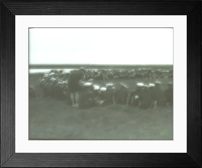 Framed Print : Sea Scouts receiving instruction Framed Print : Sea Scouts receiving instruction
