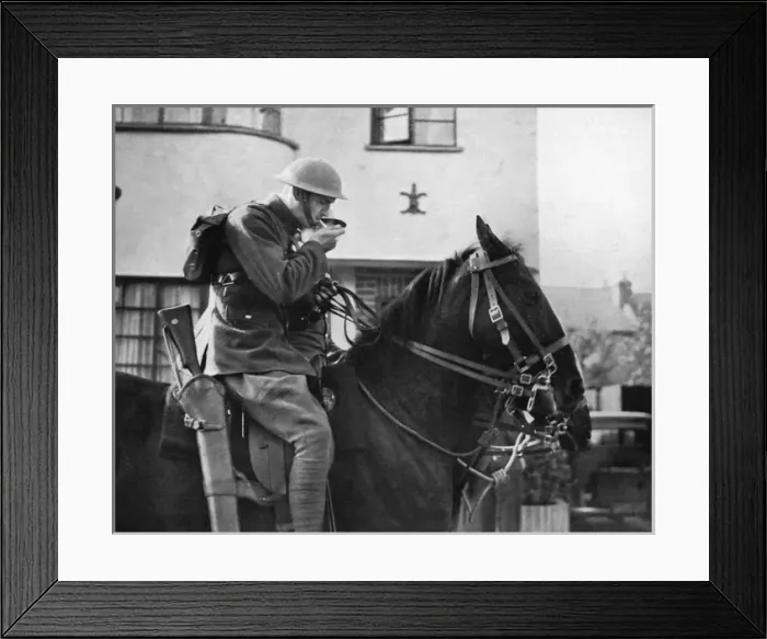 Framed Print : Mounted infantryman, 1939 Framed Print : Mounted infantryman, 1939