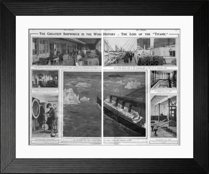 Framed Print : Titanic - the greatest shipwreck in the world Framed Print : Titanic - the greatest shipwreck in the world
