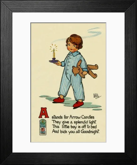 Framed Print : A stands for Arrow Candles Framed Print : A stands for Arrow Candles