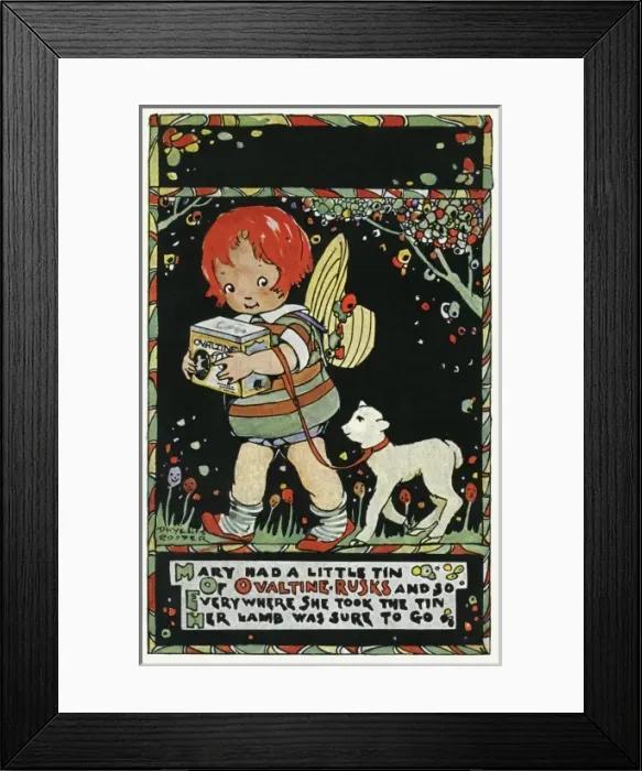 Framed Print : Mary had a little lamb Framed Print : Mary had a little lamb