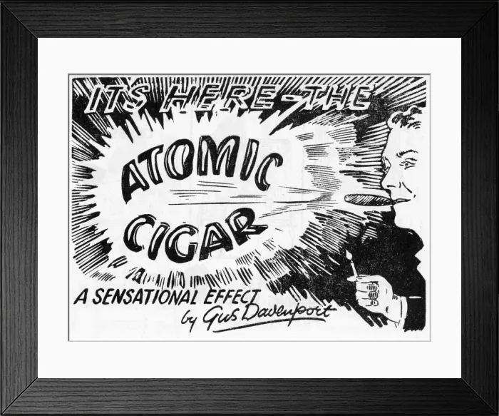 Framed Print : Atomic Cigar Framed Print : Atomic Cigar