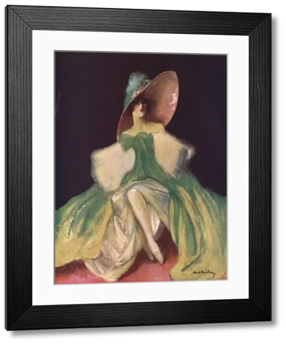 Framed Print : The Green Cloak by Albert Bailey Framed Print : The Green Cloak by Albert Bailey