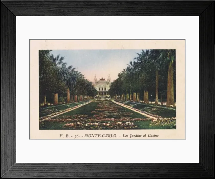 Framed Print : The gardens of the Casino in Monte Carlo, France Framed Print : The gardens of the Casino in Monte Carlo, France