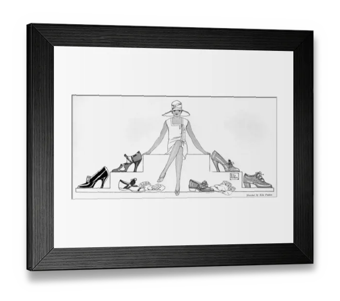 Framed Print : Choosing shoes Framed Print : Choosing shoes