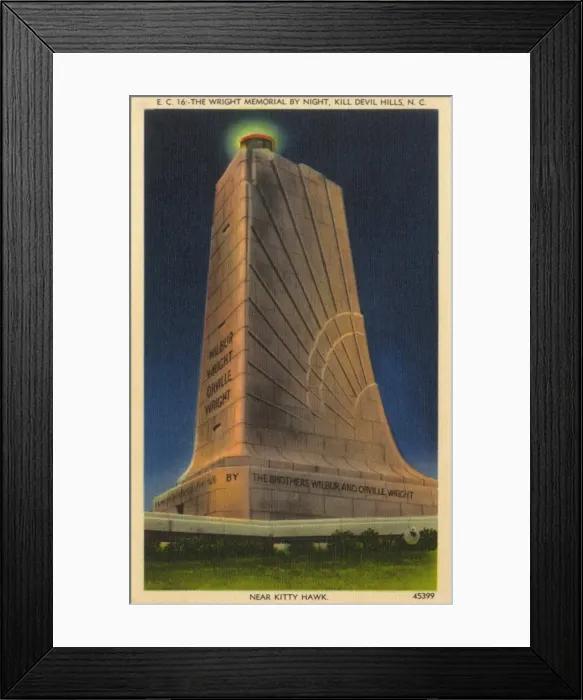 Framed Print : The Wright Memorial - Kill Devil Hills, USA Framed Print : The Wright Memorial - Kill Devil Hills, USA