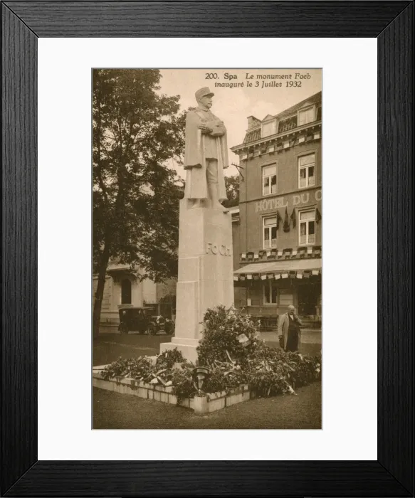 Framed Print : Statue of Marshal Foch - Spa, Belgium