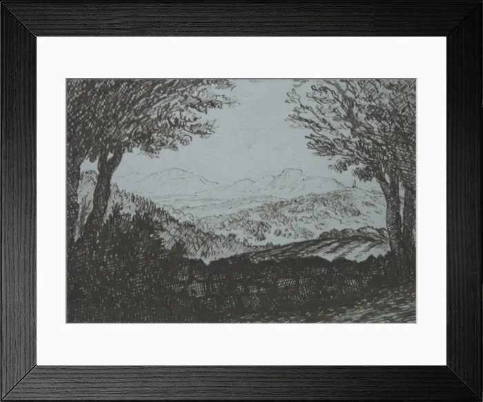 Framed Print : View of the Malvern Hills, Worcestershire Framed Print : View of the Malvern Hills, Worcestershire