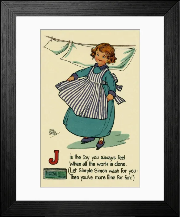 Framed Print : J is the Joy you always feel
