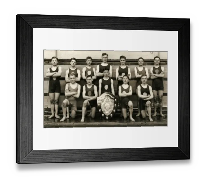 Framed Print : Erdington Cottage Homes Boys Swimming Team Framed Print : Erdington Cottage Homes Boys Swimming Team
