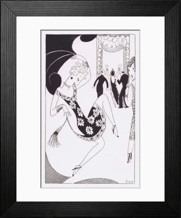 Framed Print : Art deco illustration by Fish, 1927 Framed Print : Art deco illustration by Fish, 1927