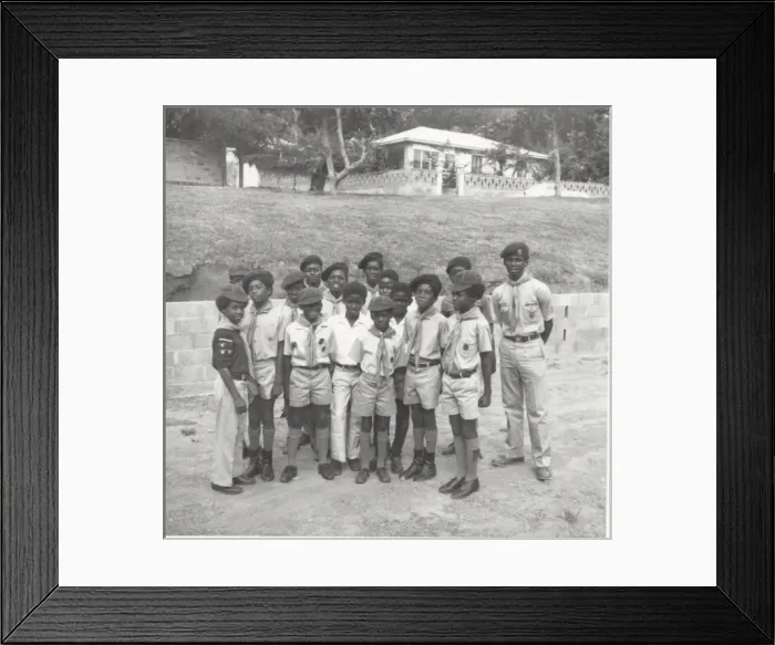 Framed Print : Scout and Cubs in Dominica, West Indies Framed Print : Scout and Cubs in Dominica, West Indies