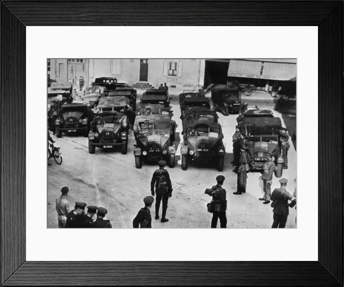 Framed Print : British Army transport trucks, 1939 Framed Print : British Army transport trucks, 1939