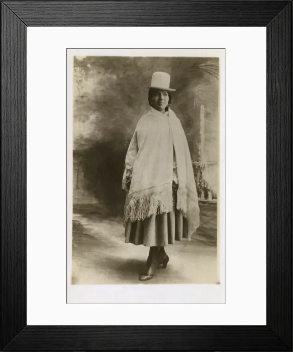 Framed Print : Bolivian Woman in Traditional Costume Framed Print : Bolivian Woman in Traditional Costume