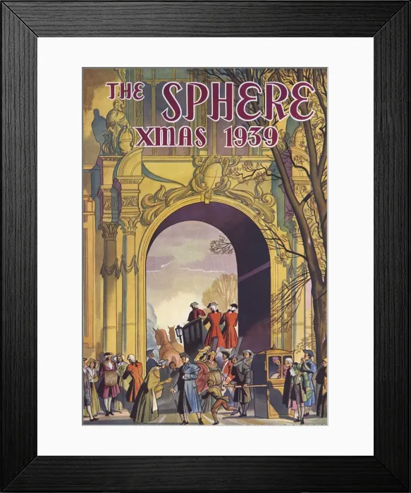 Framed Print : The Sphere Christmas Number 1939 Framed Print : The Sphere Christmas Number 1939