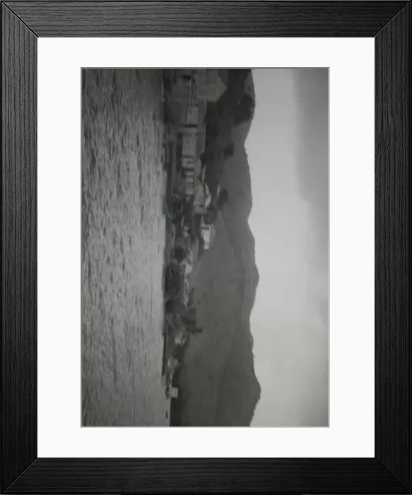 Framed Print : Coastal view with houses, Dominica, West Indies Framed Print : Coastal view with houses, Dominica, West Indies