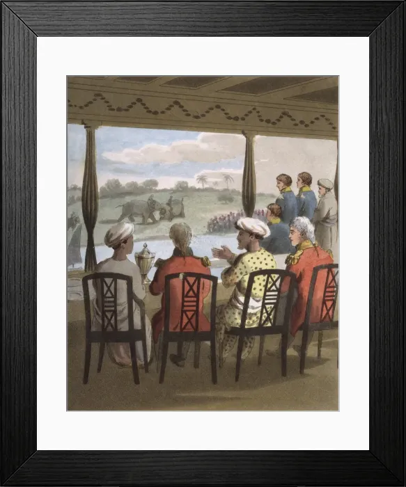 Framed Print : Marquis Wellesley at Nabob of Oudes Breakfast Table Framed Print : Marquis Wellesley at Nabob of Oudes Breakfast Table