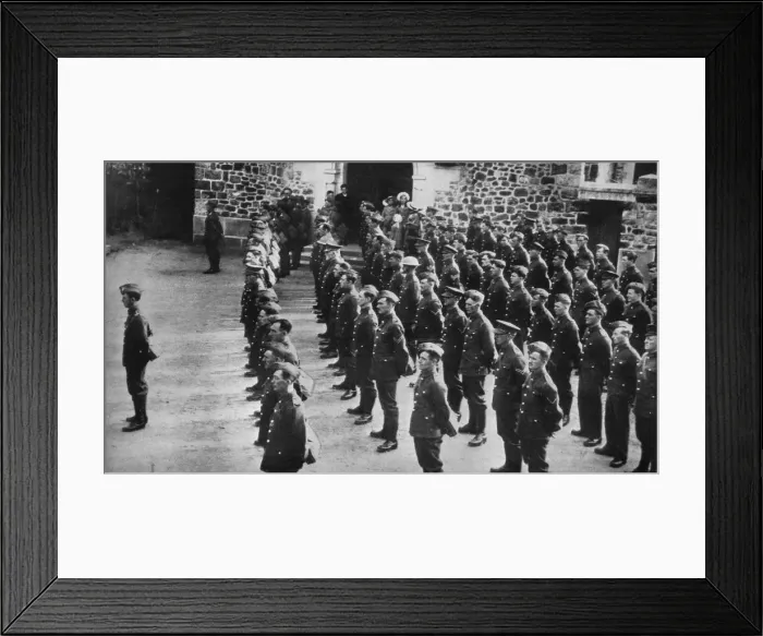 Framed Print : British Army Sunday morning service in France, 1939 Framed Print : British Army Sunday morning service in France, 1939