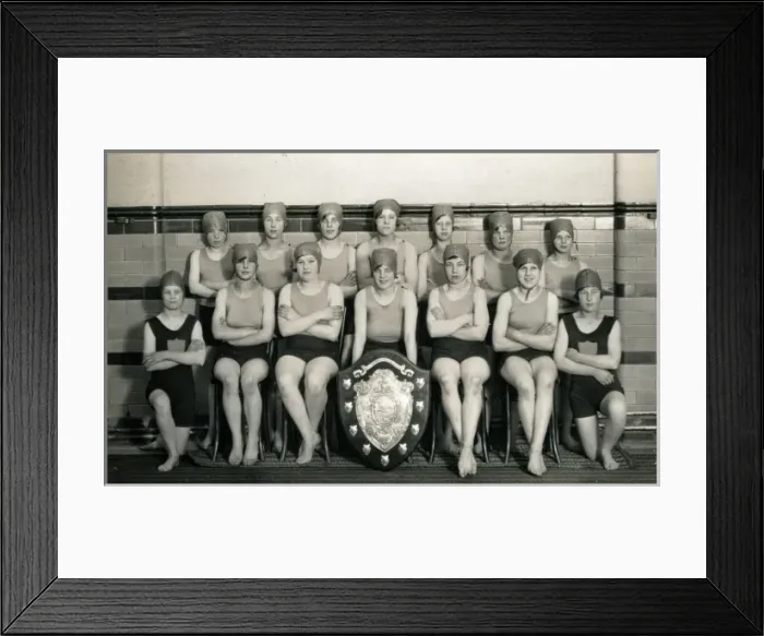 Framed Print : Erdington Cottage Homes Girls Swimming Team Framed Print : Erdington Cottage Homes Girls Swimming Team