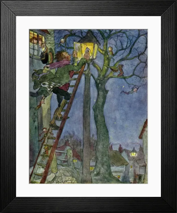 Framed Print : The lamplighter Framed Print : The lamplighter