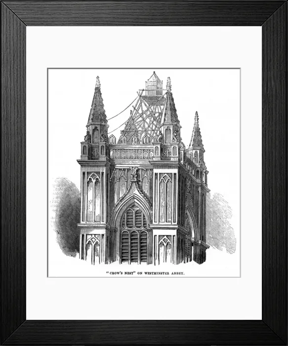 Framed Print : Scaffolding on Westminster Abbey Framed Print : Scaffolding on Westminster Abbey