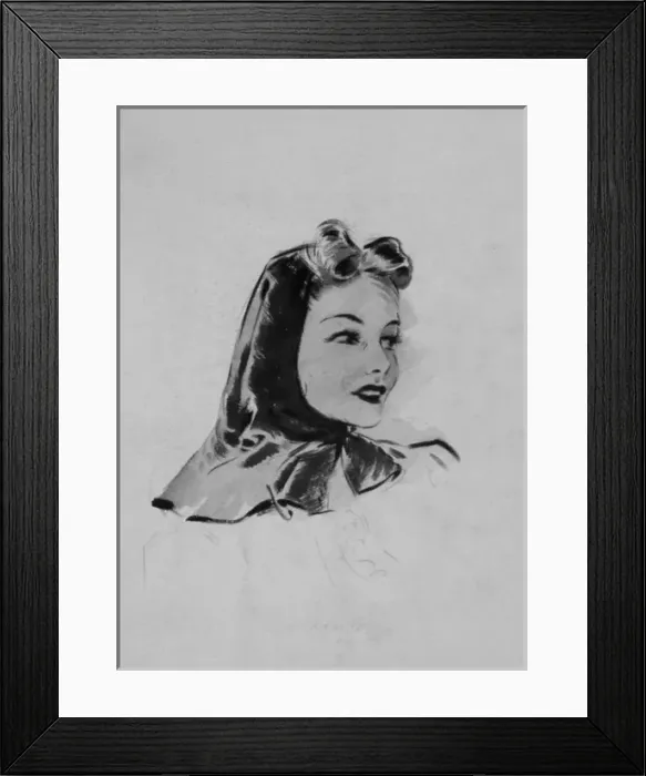 Framed Print : Woman in headscarf by David Wright Framed Print : Woman in headscarf by David Wright
