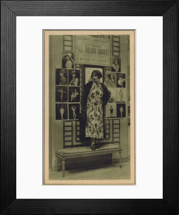 Framed Print : Gilda Gray, Deauville, France, January 1925 Framed Print : Gilda Gray, Deauville, France, January 1925