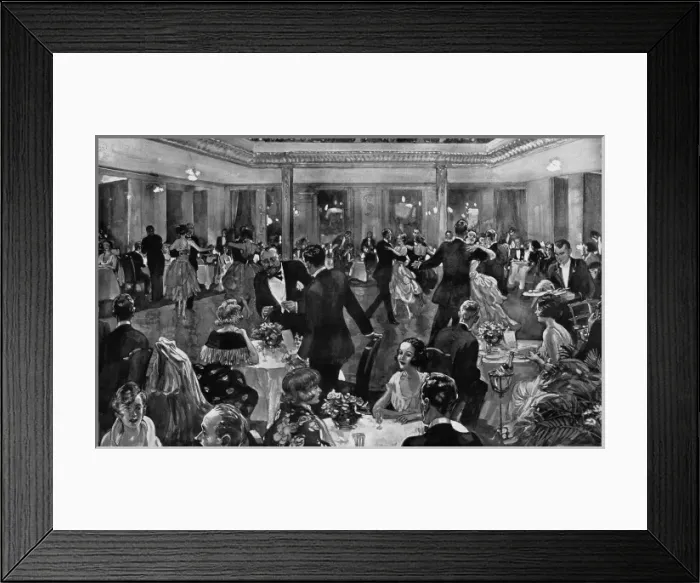 Framed Print : A sketch of the interior of the Trocadero restaurant - ballr Framed Print : A sketch of the interior of the Trocadero restaurant - ballr