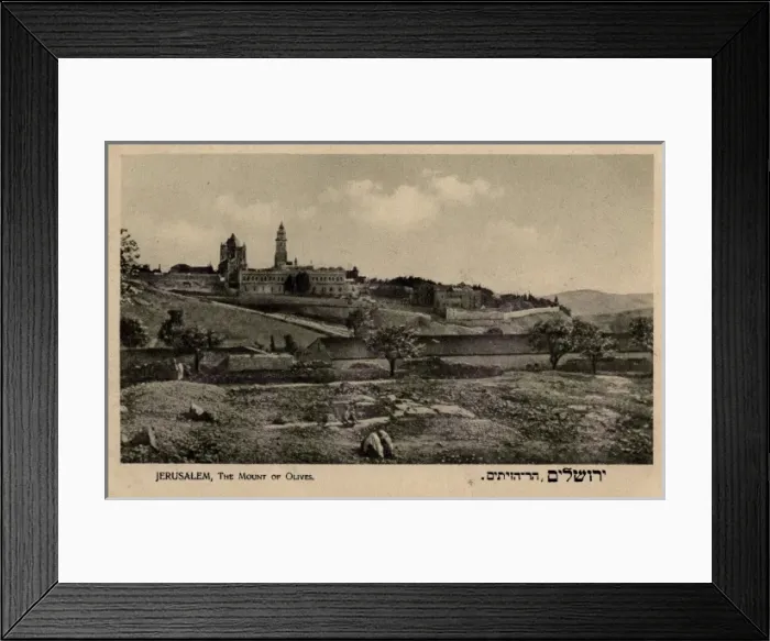 Framed Print : Mount of Olives, Jerusalem Framed Print : Mount of Olives, Jerusalem