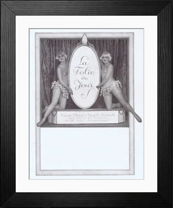 Framed Print : A scene from La Soir du Jour at the Folies Bergere, Paris, 1 Framed Print : A scene from La Soir du Jour at the Folies Bergere, Paris, 1