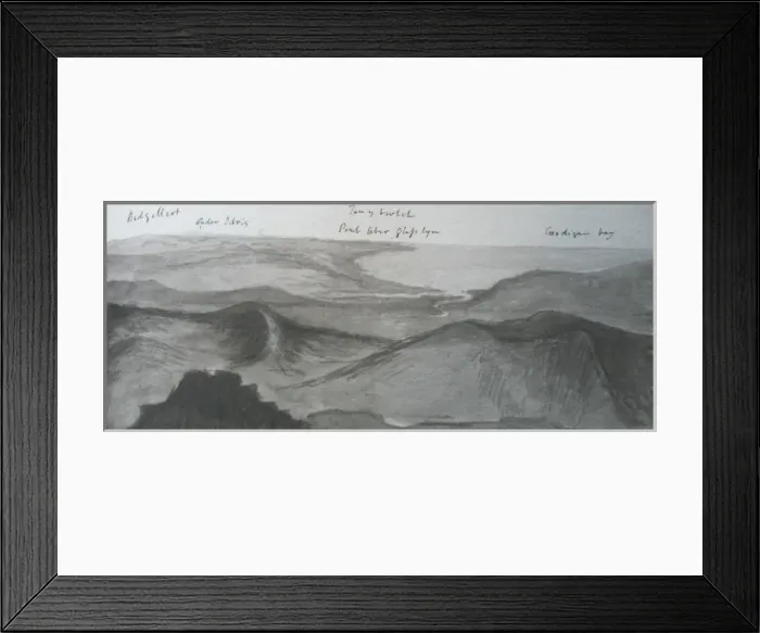 Framed Print : View from top of Snowdon, Wales Framed Print : View from top of Snowdon, Wales