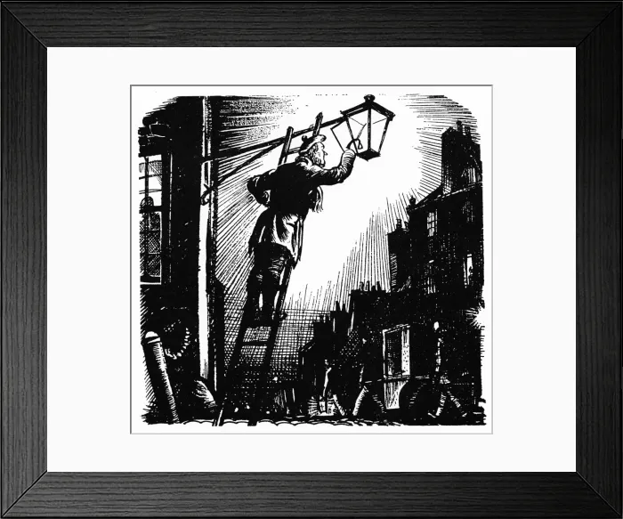 Framed Print : Lamplighter Framed Print : Lamplighter