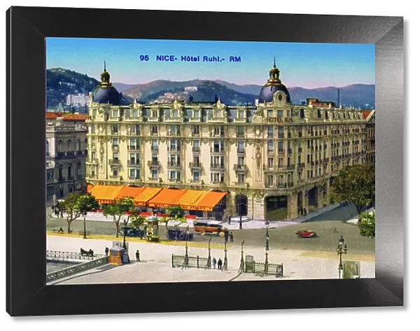 The frontage of the Hotel Ruhl in Nice France, 1920s