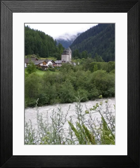 Framed Print : Church tower at Zernez Framed Print : Church tower at Zernez