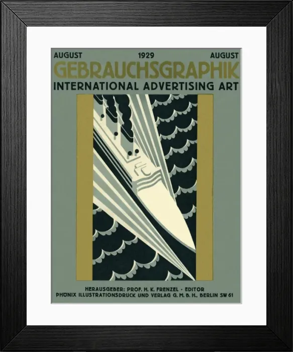 Framed Print : Gebrauchsgrafik cover Framed Print : Gebrauchsgrafik cover