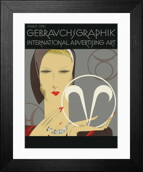 Framed Print : Gebrauchsgrafik cover Framed Print : Gebrauchsgrafik cover