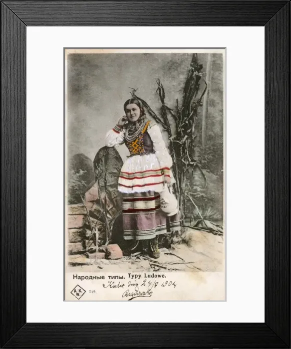 Framed Print : Woman from Ludowe, Poland Framed Print : Woman from Ludowe, Poland