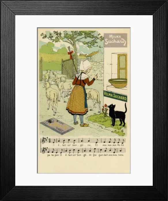 Framed Print : Milka Suchard advertisement Framed Print : Milka Suchard advertisement