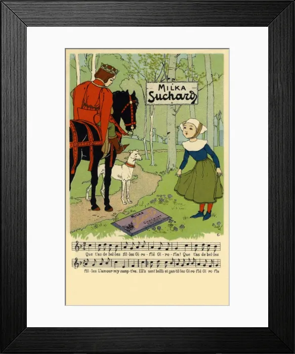 Framed Print : Milka Suchard advertisement Framed Print : Milka Suchard advertisement