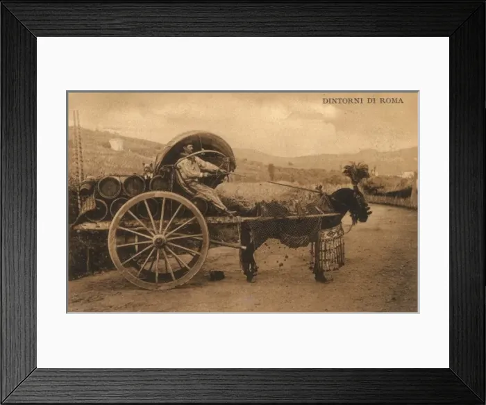 Framed Print : Wine Cart - Italy Framed Print : Wine Cart - Italy