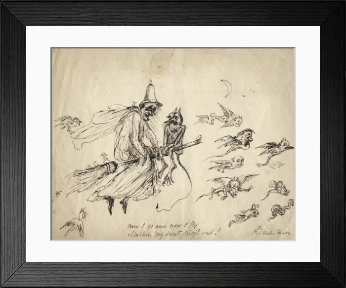 Framed Print : Witch and goblins by Reverend Baden Powell Framed Print : Witch and goblins by Reverend Baden Powell
