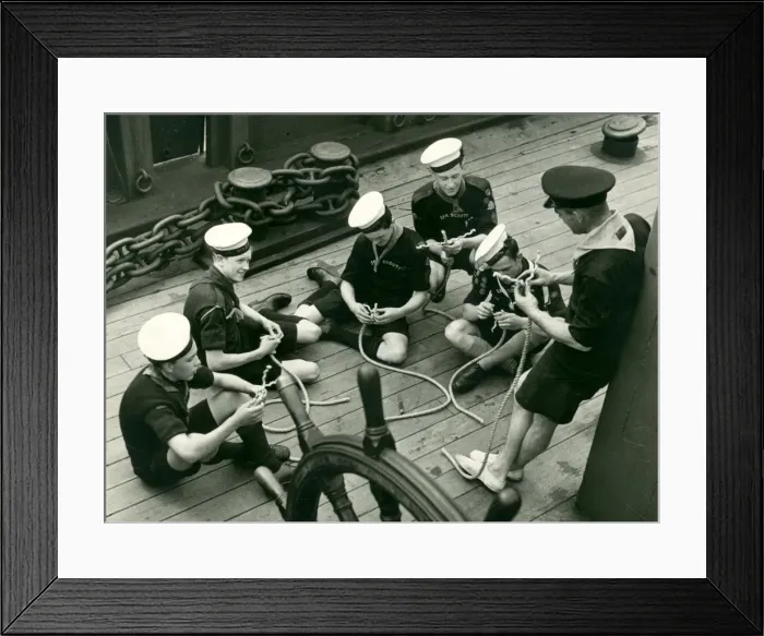 Framed Print : Sea Scouts receiving training on RSS Discovery Framed Print : Sea Scouts receiving training on RSS Discovery