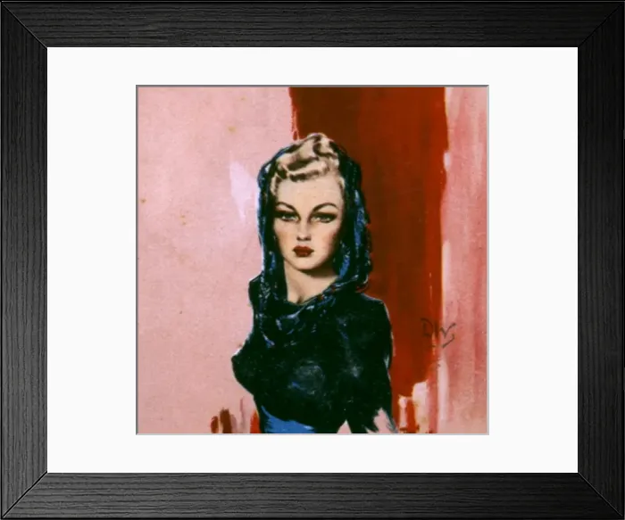 Framed Print : Blonde woman in snood by David Wright Framed Print : Blonde woman in snood by David Wright