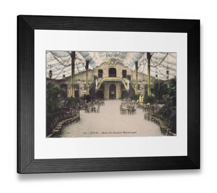 Framed Print : The interior hall of the Casino Municipal, Nice, France, 192 Framed Print : The interior hall of the Casino Municipal, Nice, France, 192